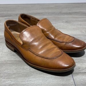 DKNY tan leather loafers US mens size 8